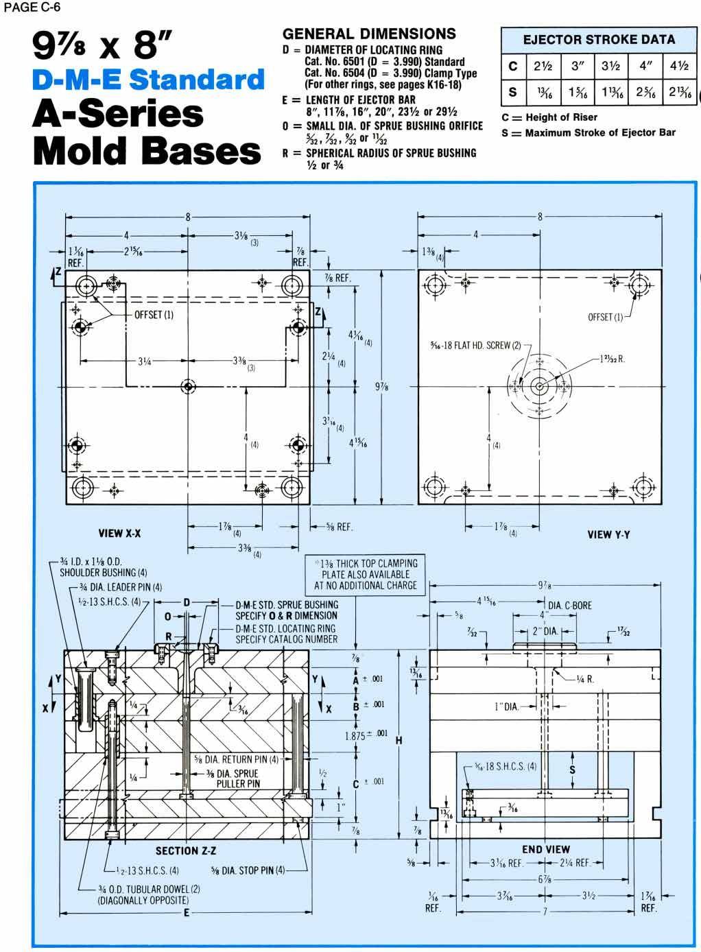 DME A series mold base 108A